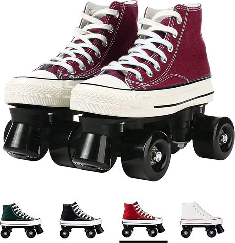 Quad Roller Skates For Men And Women Outdoor Canvas High Top Sneaker