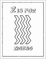 Zigzag Englishbix Alphabet sketch template
