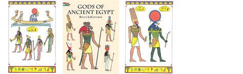 gods of ancient egypt dover classic stories coloring book bruce