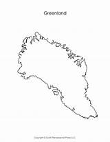 Greenland Map Blank Kids Outline Geography Printable Timvandevall Pdf sketch template