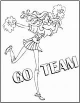 Coloring Pages Pom Cheer Getcolorings Getdrawings sketch template