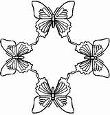 Butterfly Pages Color Kids Coloring Popular sketch template
