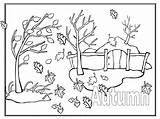 Coloring Pages Fall Autumn Children Adorable Via sketch template