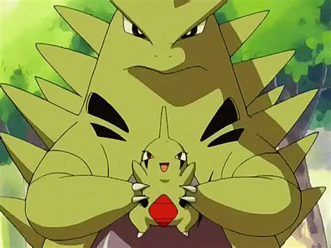 pokemon larvitar s find and share on giphy