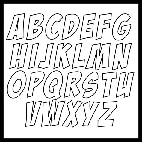 large font letters    printables printablee