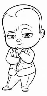Boss Baby Coloring Pages Print Kids Color Cartoon sketch template