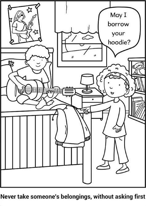 steal coloring page coloring pages preschool coloring pages