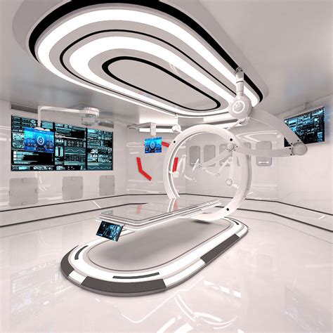 3d model sci fi medical laboratory cgtrader