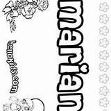 Coloring Pages Hellokids Marian sketch template