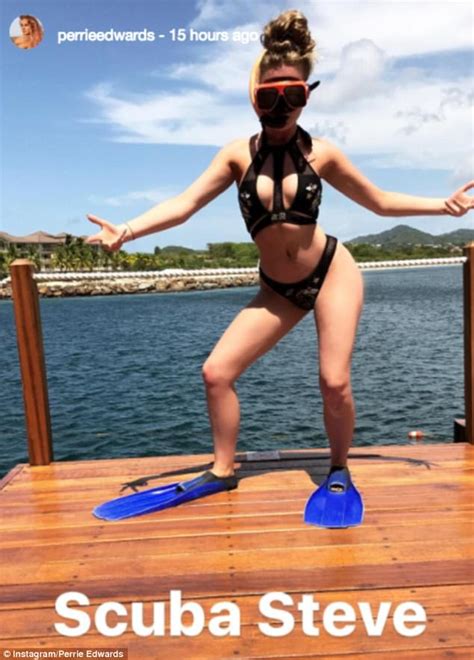 perrie edwards flashes her figure in revealing sexy bikini daily mail online