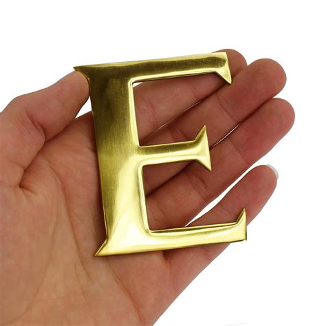 mm solid brass  adhesive letters  numbers  house