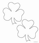 Shamrock Coloring Outline Pages Printable Cool2bkids Kids sketch template