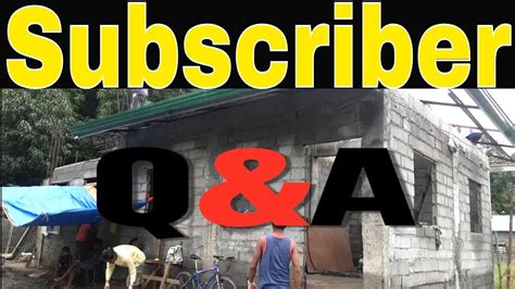 building  simple house   philippines subscriber qa youtube