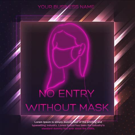 wear mask template postermywall