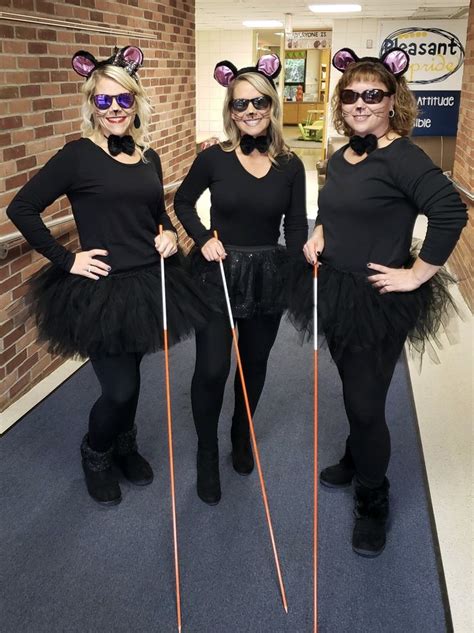 Three Blind Mice Diy Teachers 3 Person Costume Idea