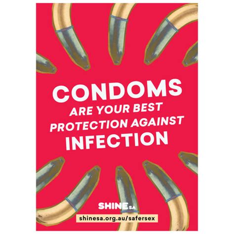 best protection against infection safer sex poster red shine sa