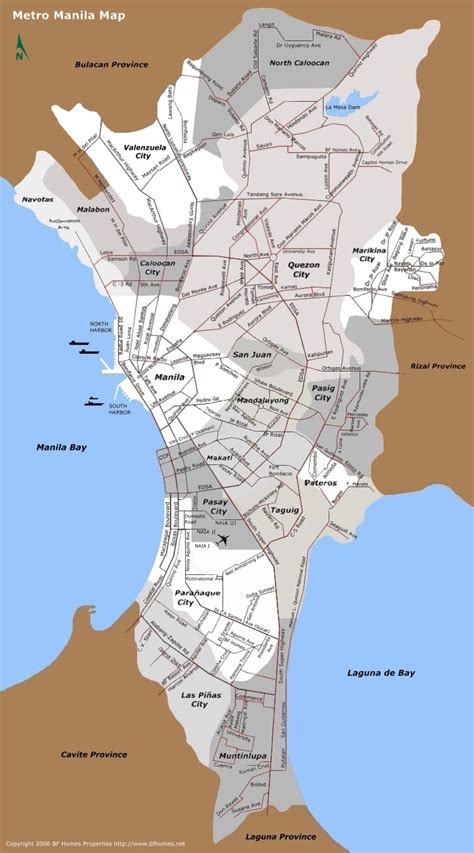 metro manila map mapsofnet