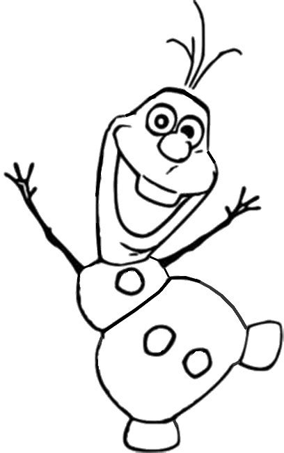 coloring page frozen  olaf