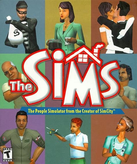 sims cover  packaging material mobygames