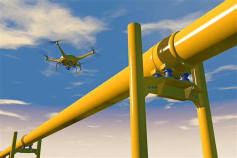 drone inspecting pipeline service  industry hub