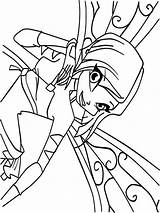 Coloring Pages Winx Tecna Club Girls sketch template