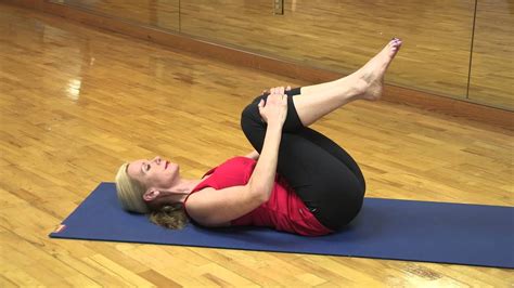 yoga knees  chest pose youtube