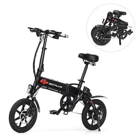 costway goplus  high speed folding adult electric bicycle portable  bike mph wusb port