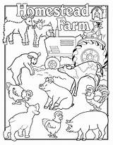 Coloring Farm Pages Animal Animals Kids Printable Color People Family Jobs Web Charlotte Preschool Print Sheets Farms Book Fair Country sketch template