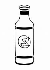 Bottle Coloring Pages Drinks Animated Bottles Preschool Water Gifs Kids Cup sketch template