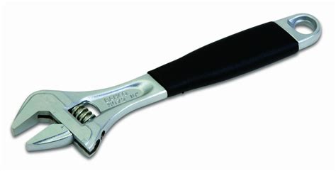 bahco wrench adjustable black phosphated   comfort grip aspac