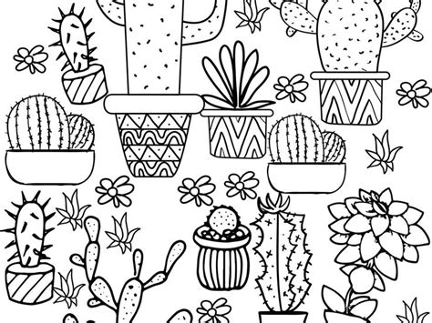 cactus coloring pages   printable christmas coloring pages