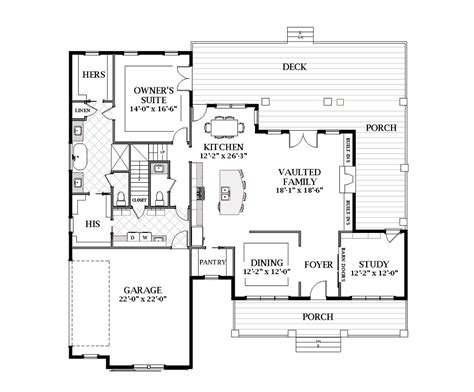 bedroom farm house style house plan  plan