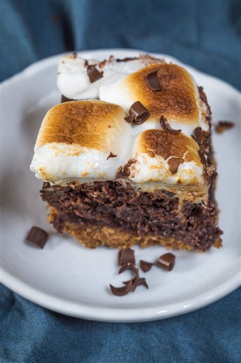 thick fudgy s mores recipe hostess at heart