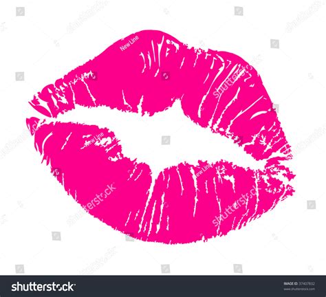 Lipstick Kiss Stock Vector 37407832 Shutterstock