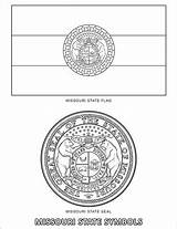 Missouri State Symbols Coloring Printable Pages Categories sketch template