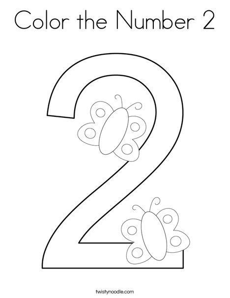 number  coloring page  toddlers