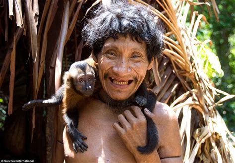 Extraordinary Photos Of The Awa Amazon Tribe Daily Mail Online