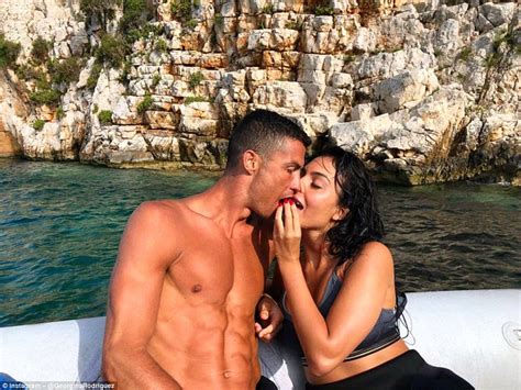 Christiano Ronaldo And Girlfriend Georgina Rodriguez Hit The Beach Al
