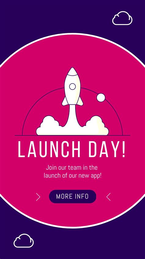 launch day twitter ad template visme