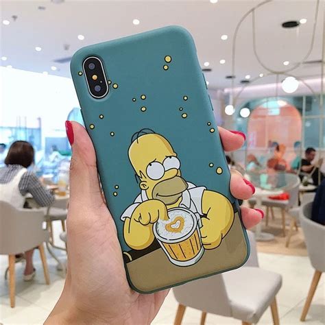 Cartoon Homer J Simpsons Phone Case For Iphone Xs Max Xr