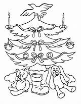 Coloring Pages Christmas Tree Blank Kids Printable Trees Template Gifts Con Bestcoloringpagesforkids sketch template