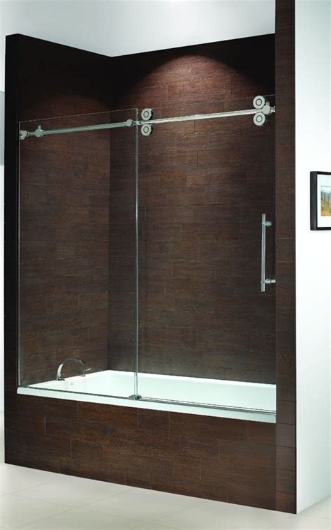 kinetik frameless tub enclosure new york shower doors we specialize