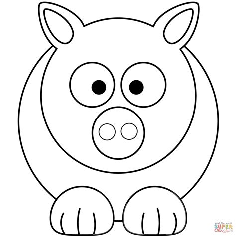 pig face coloring page az coloring pages clipart  clipart