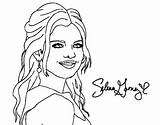 Gomez Selena Coloring Pages Hair Curly Book Color Getcolorings Registered Colored User Extraordinary Popular Print sketch template