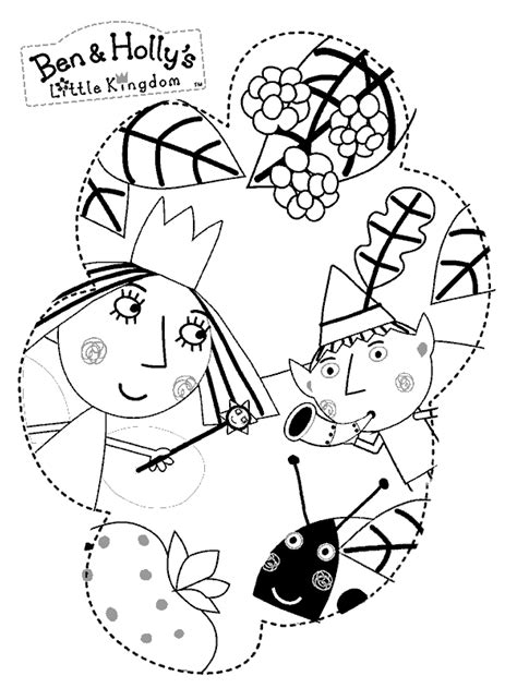 ben  holly printable coloring pages  printable ben  holly