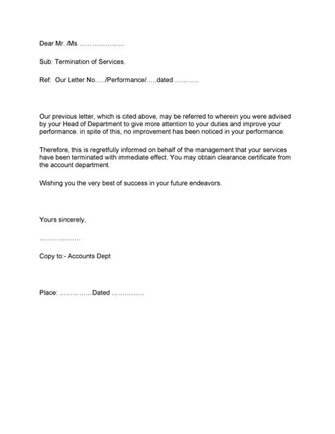 perfect termination letter samples lease employee contract