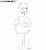 Draw Apu Step Simpsons Learn Drawingforall Outlines Teeth Mustache Forget Thin Smiling Mouth Lines Face Also Do sketch template