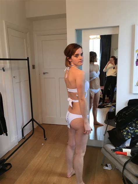 emma watson showing pokies and ass in some bright bikini sets private leaked shoot
