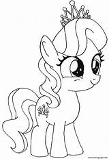 Pony Tiara Diamond Coloring Print Pages Little Bubakids sketch template