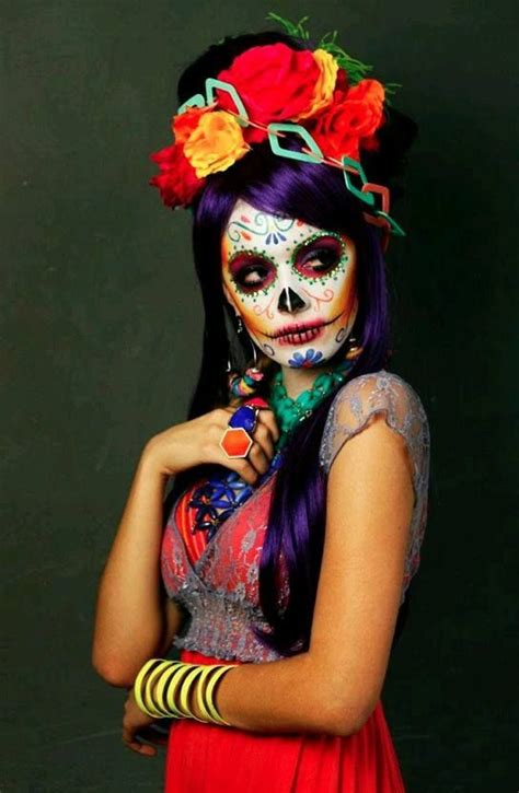 pin  bridget freitas  halloween dead makeup skull makeup
